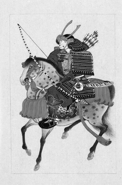 Самурай на коне в доспехах и шлеме Автор неизвестен XIX в В свершении - фото 3