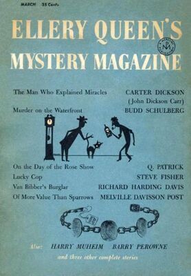 Stanley Anton Ellery Queen’s Mystery Magazine. Vol. 27, No. 3. Whole No. 148, March 1956