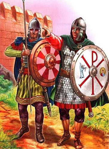 Воины Константина I IV в Сам Константин все больше поддерживал христиан - фото 8