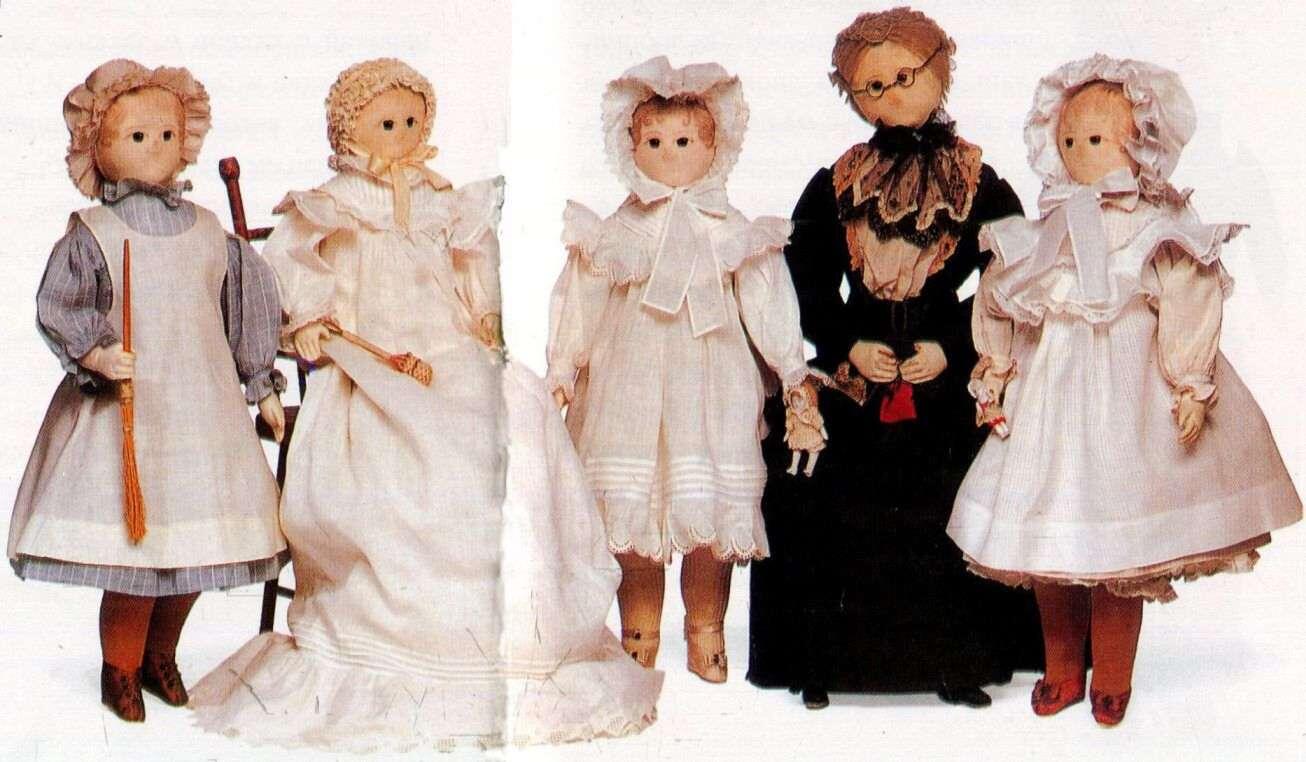 Семья Коул 1901 Американские матерчатые куклы сшитые и раскрашенные вручную - фото 19