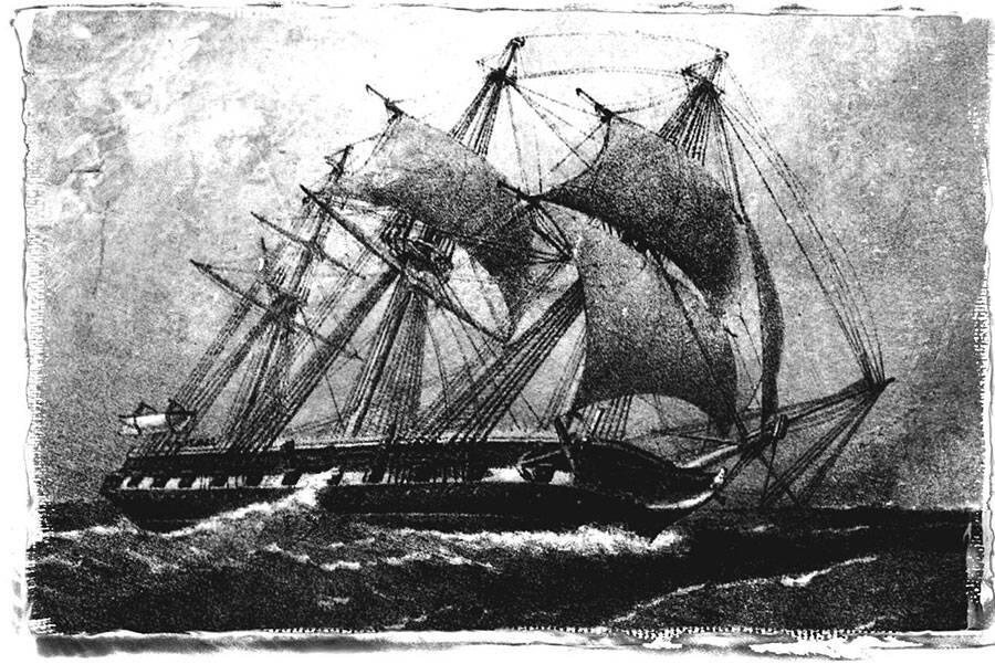 На борту корабля королевских ВМС Челленджер Филиппинское море 5 октября 1874 - фото 1