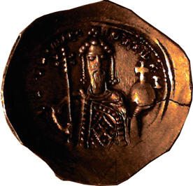 26 Алексей I Комнин изображение на монете из низкопробного золота выпущенной - фото 32