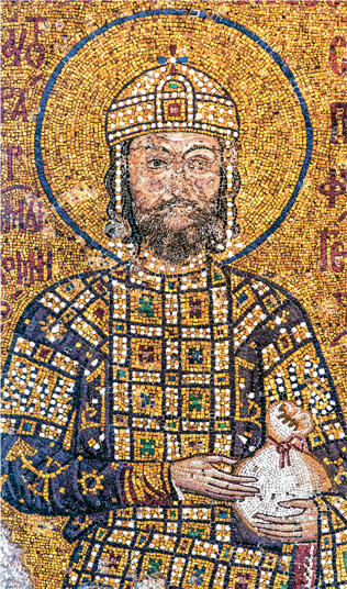 27 Император Иоанн II Комнин мозаика в соборе Святой Софии 28 Монастырь - фото 33
