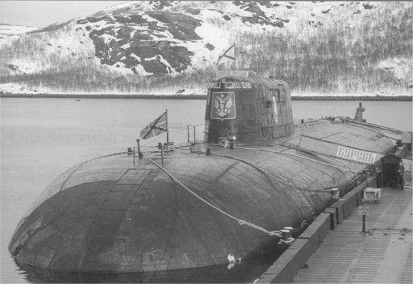 The Kursk at her pier in the Arctic port of Vidyaevo The Kursk with some of - фото 2