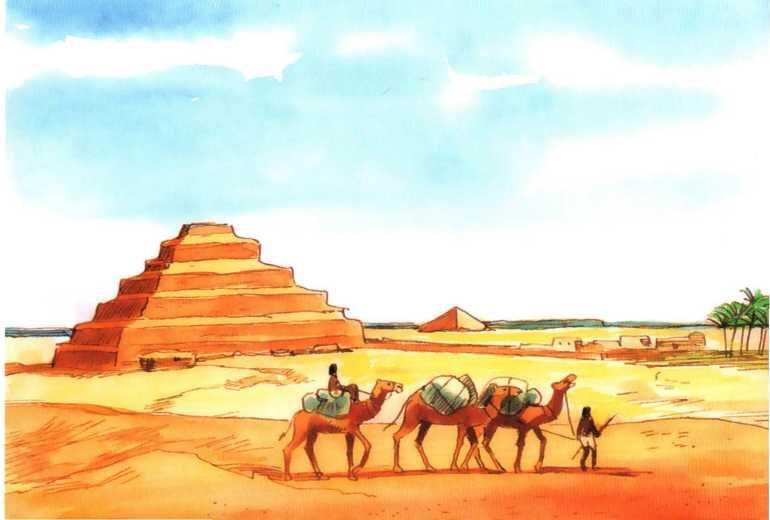 Египетские пирамиды тысячи лет возвышаются над песками пустыни Дождей в Египте - фото 4