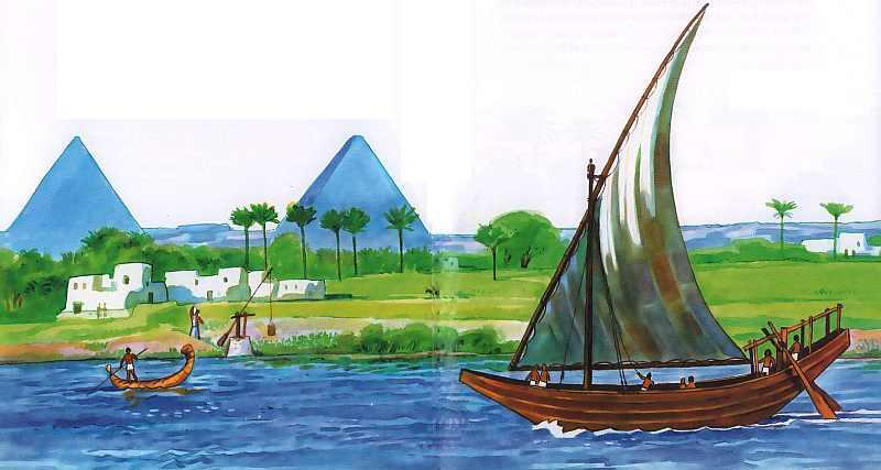 Вид на пирамиды с Нила Природные условия поделили страну на две части Верхний - фото 5