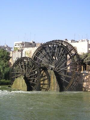 Средневековые нории на реке ЭльАси в Хаме Сирия Римский архитектор и - фото 2