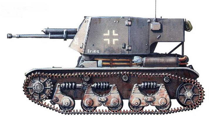 Selbstfahrlafette 47cmPakf Нормандия 1944 г Panzerkampfwagen 35S - фото 168