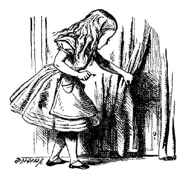 Alice opened the door and found that it led into a small passage not much - фото 4