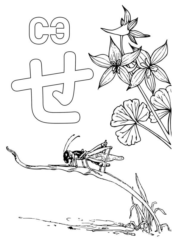 Японская азбука Хирагана Раскраска и прописи - фото 32