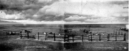 Panorama of the airfield at Petrovsk showing the fence that was built to - фото 12