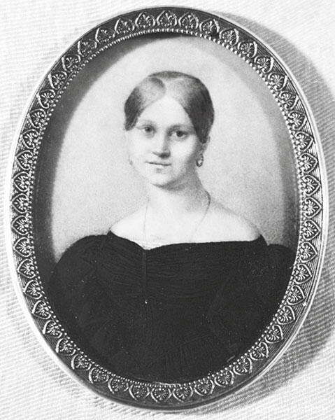 Неизвестный художник Миниатюрный портрет Анны Керн 1820е или 1830е гг - фото 2