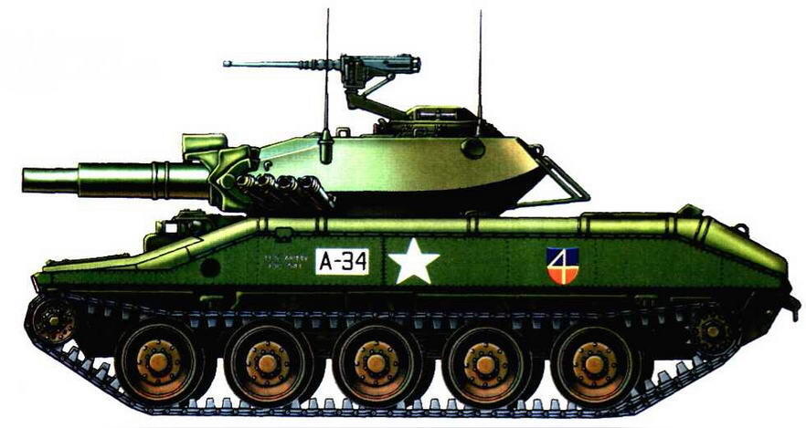 Легкий танк М551 Шеридан из танковой школы находящейся в ФордНоксе 1968 г - фото 72