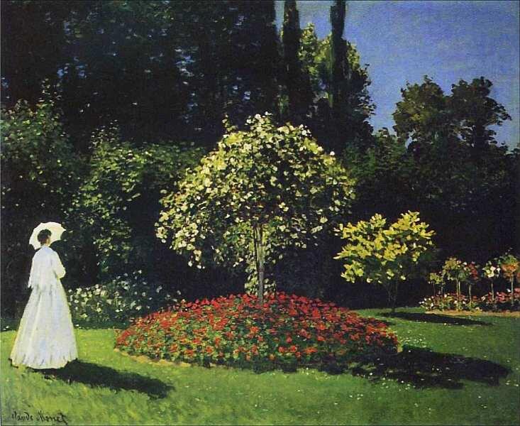 Дама в саду 1867 Одна из самых знаменитых работ Клода Моне 1860х Женщина в - фото 6