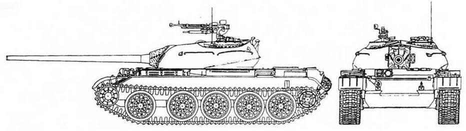 Т542 Вид сзади на танк Т542 На надгусеничных полках отсутствуют ящики с - фото 15