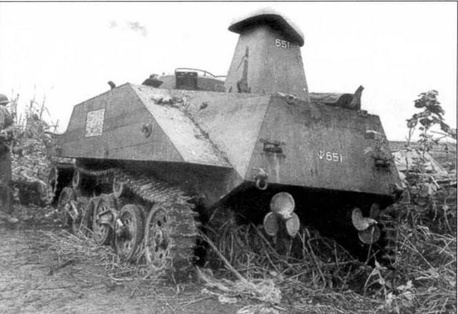 Танк Ками подбитый на оЛусон в январе 1945 года Понтоны сбрасывались по - фото 26