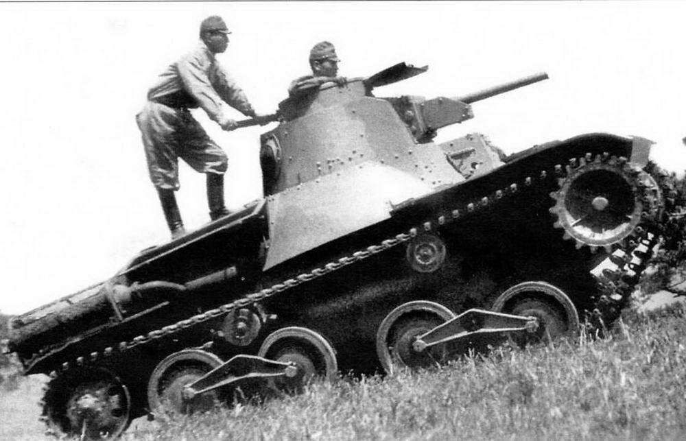 Танк Хаго на маневрах японской армии 1930е годы Производство Хаго - фото 3