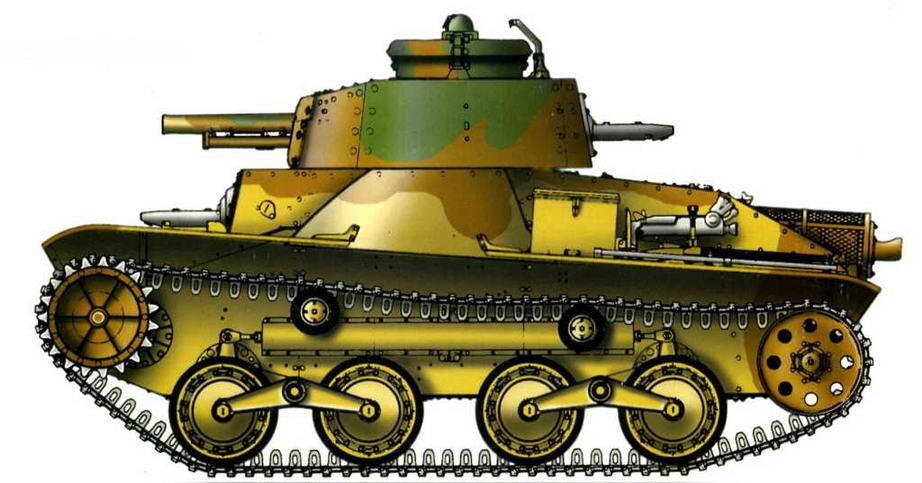 Легкий танк Тип 3 Кери Хаго в окраске принятой для Морских десантных - фото 62