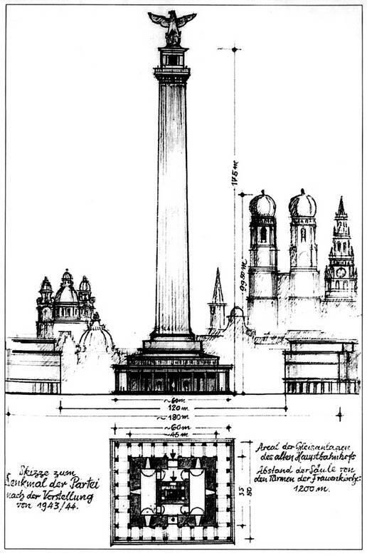 Памятник движению который предполагалось поставить в Мюнхене в сравнении с - фото 2