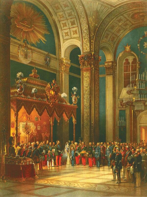 Поздравление приносимое казачьим войском Александру II в Успенском соборе - фото 286