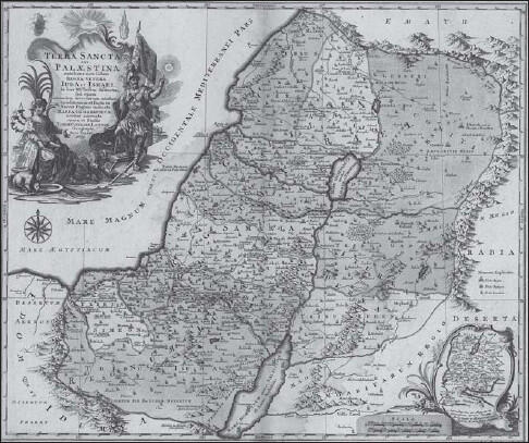 Святая земля и 12 колен израилевых на карте М Лоттера 1759 г К востоку от - фото 1