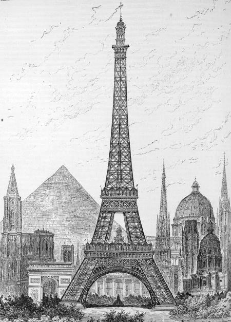 Сравнительная высота Эйфелевой башни 300 метров и самых высоких сооружений - фото 2