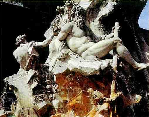 Лоренцо Бернини Фонтан Четыре реки Фрагмент 16481651 гг Рим Невозможно - фото 16