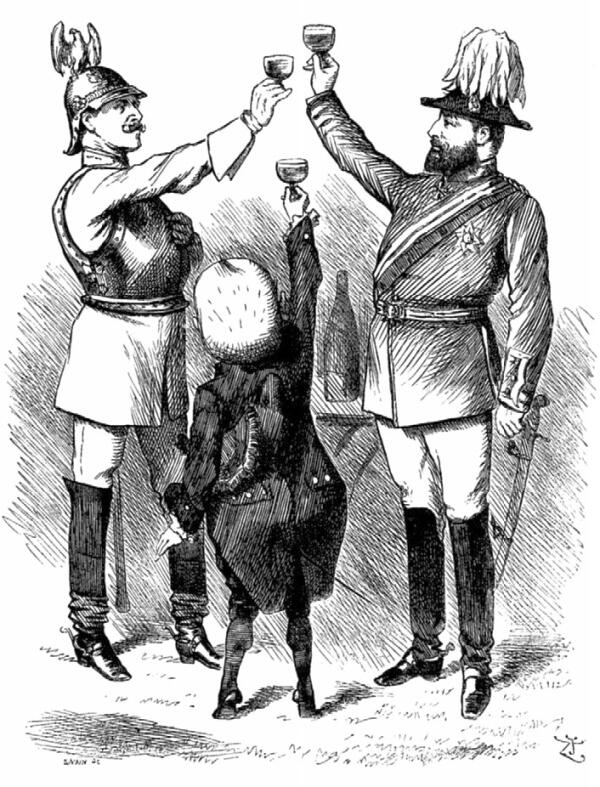 Карикатура на Тройственный союз 1882 г между Германией АвстроВенгрией и - фото 4