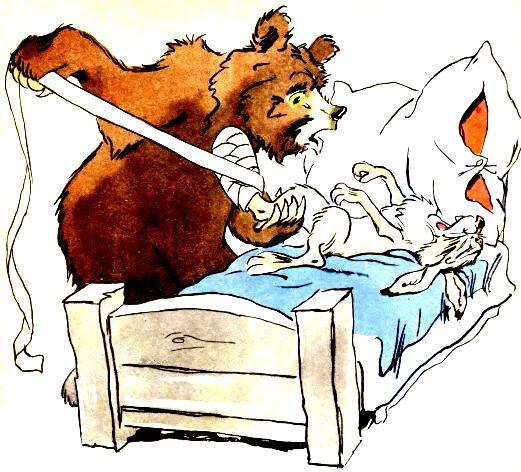 Стал Медведь Зайца лечить поить и кормить Утром проснётся первым делом - фото 3