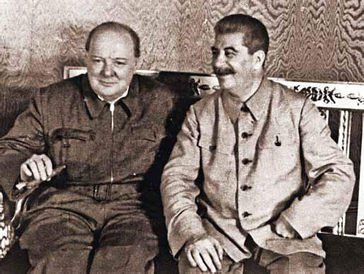 Сталин и У Черчиль Москва август 1942 г Главные сражения и победы Второй - фото 16