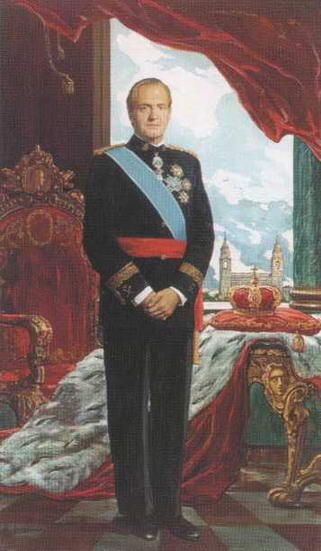 Портрет короля Испании Хуана Карлоса I 1991 Святейший Патриарх Алексий I - фото 57