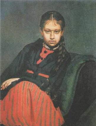 Портрет Веры Алексеевны Шевцовой впоследствии жены художника 1869 - фото 3