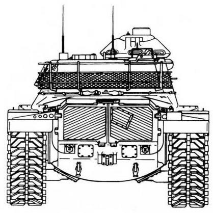 Вид сзади Один из прототипов танка М60А2 оснащенный башней типа D 20мм - фото 27