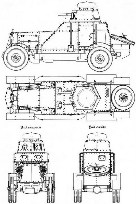 БА27 Клепаный корпус машины имел противопульную броневую защиту толщина - фото 10