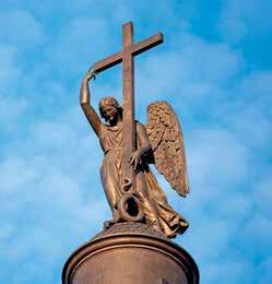 Фигура ангела на вершине Александровской колонны в СанктПетербурге Скульптор - фото 2