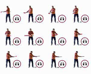 Упражнение 21 Встаньте прямо ноги на ширине плеч Возьмите палку так как - фото 20