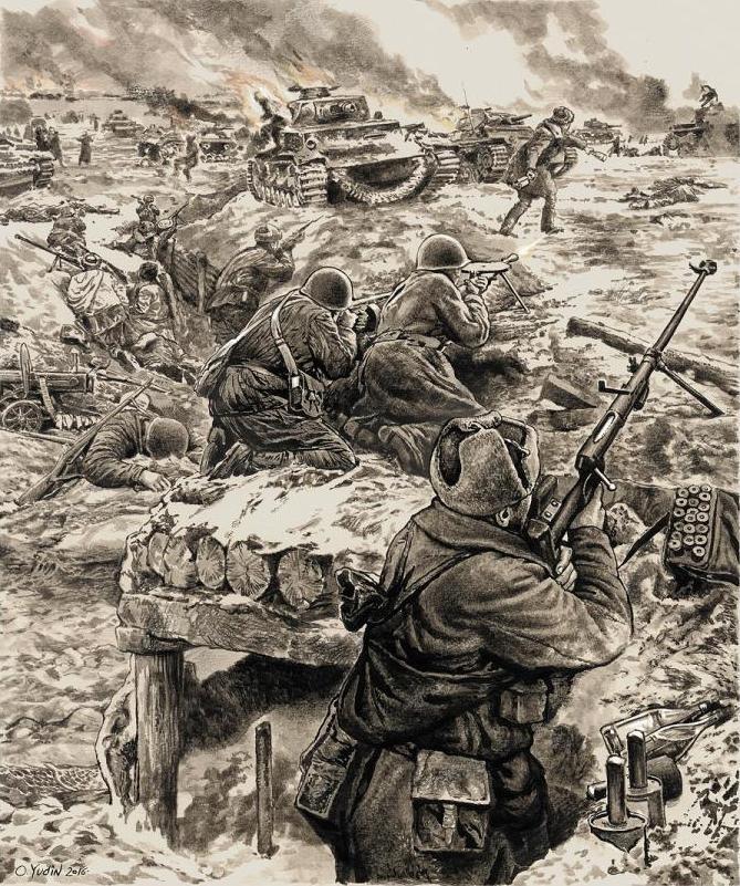 16 ноября 1941 года немцы снова перешли в наступление Советские бойцы стояли - фото 16