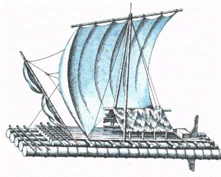 Плот средневековых инков по Хуану Уллоа Экипаж на плоту Плот помимо своих - фото 2