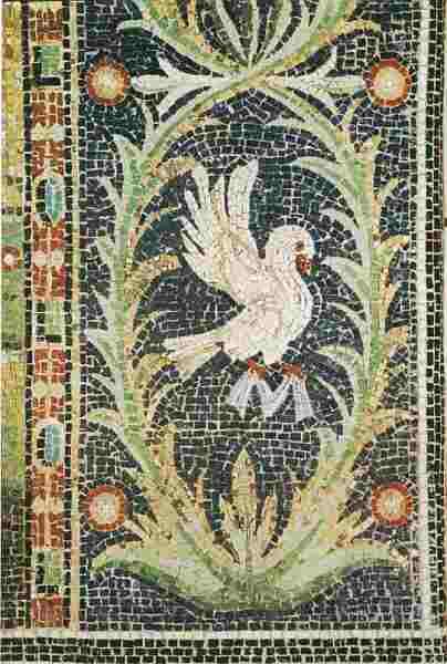 Голубь Мозаика Церковь Святого Михаила Равенна Середина VI в В искусстве - фото 6
