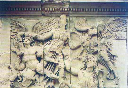 Рельеф алтаря Зевса Пергам Около 180159 гг до н э Скульптура и среда В - фото 24