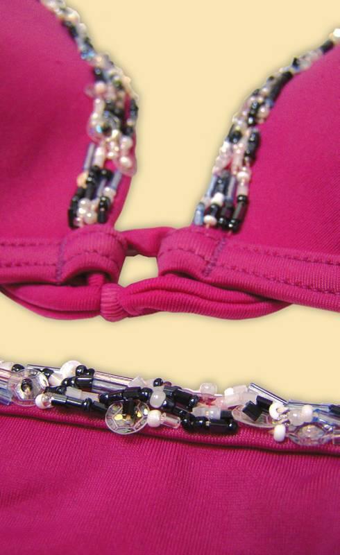 Купальник вышитый бисером Узоры из бисера для одежды Узор для занавески - фото 115