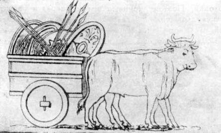 Рис 2 Древнеримская военная повозка с колесами наглухо насаженными на ось - фото 3