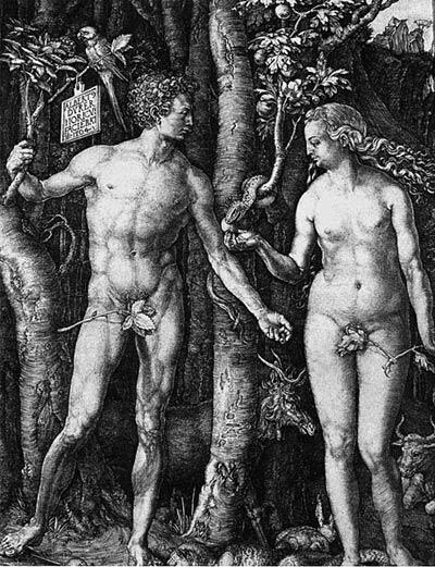 Адам и Ева Гравюра на меди 1504 г Книга о живописи Введение и план - фото 1