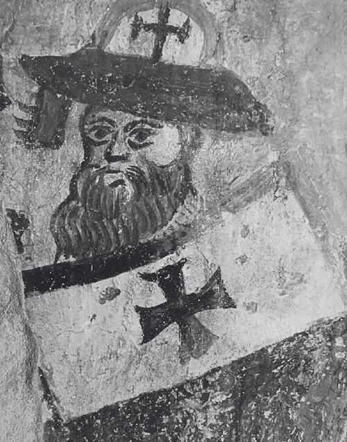 Тамплиер Фрагмент фрески в церкви ордена Храма XIII в СанБевиньате I - фото 3
