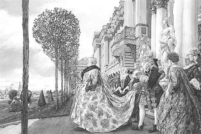 Лансере Е Е Императрица Елизавета Петровна в Царском Селе 1905 г - фото 2
