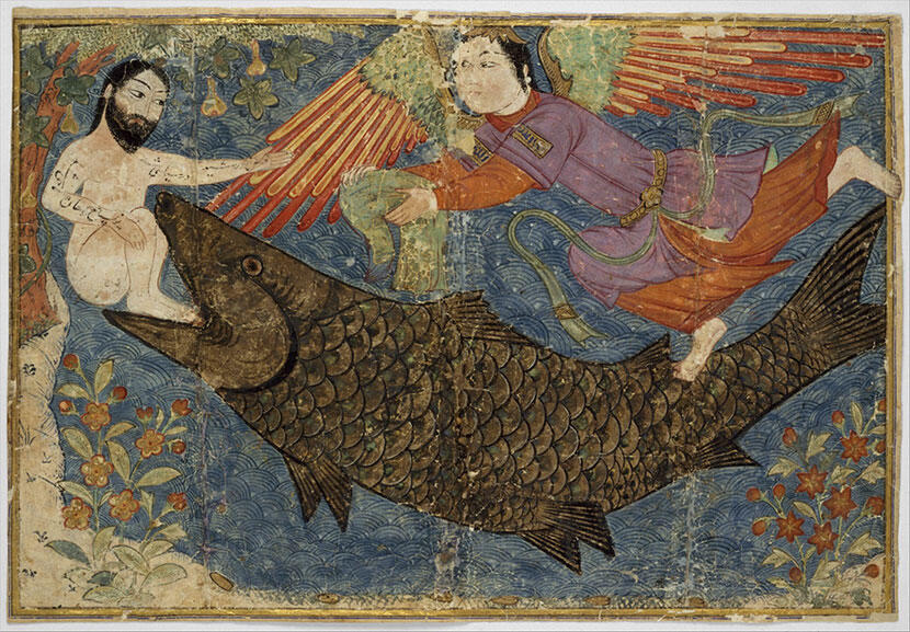 Пророк Иона и кит Иран 14 век Лист из сборника летописей Исследователь - фото 18