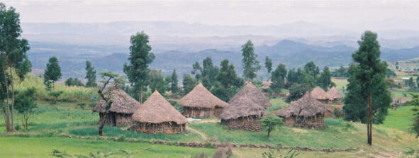 Эфиопская деревня Не без труда по грязным и разбитым дорогам выталкивая - фото 2