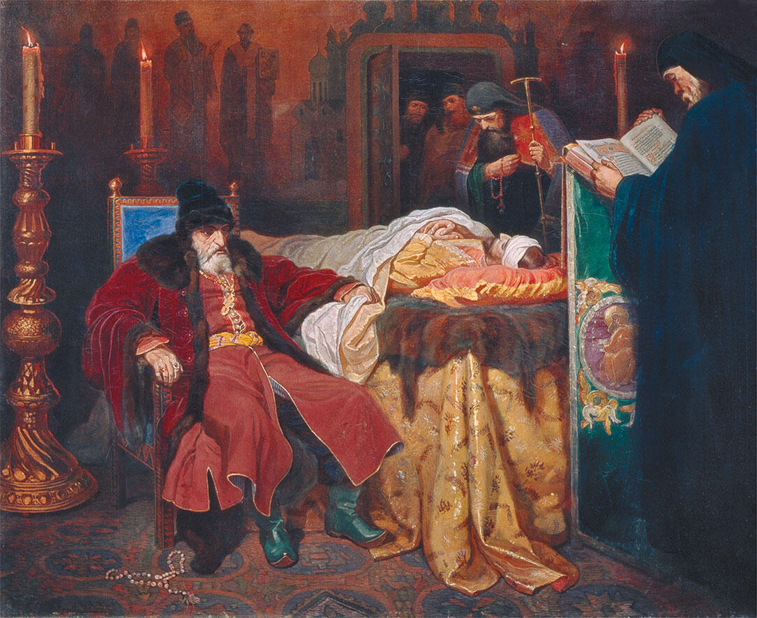 В Г Шварц Иван Грозный у тела убитого им сына 1864 г Такой нравственной - фото 3