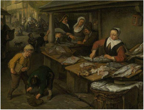 Рыбный рынок в голландском городке Однажды поспорив с друзьями он взобрался - фото 2