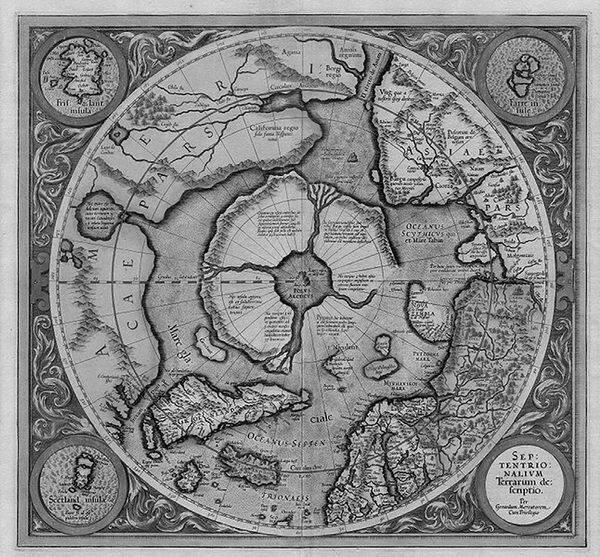 Арктика на карте Герарда Меркатора 1595 года Несмотря на скудные сведения - фото 13